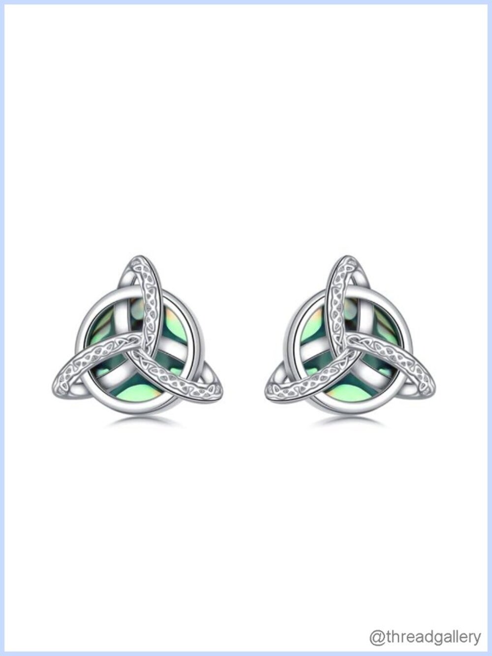 Sterling Silver Celtic Knot Stud Earrings Hypoallergenic Small Daily Wear